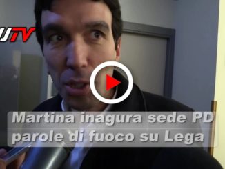 Inaugurata sede Pd, Martina, parole di fuoco per D'Alema e Salvini