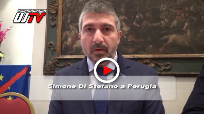 Casapound, Simone Di Stefano a Perugia, il video