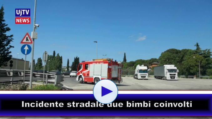 Due bimbi coinvolti in un incidente a Ponte San Giovanni di Perugia, tamponamento