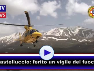 Vigile del fuoco ferito a Castelluccio di Norcia, soccorso elicottero Icaro