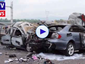 Inferno in autostrada, due incidenti, auto in fiamme 4 morti carbonizzati