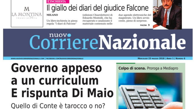 Nuovo Corriere Nazionale del 23 maggio 2018, sfogliabile