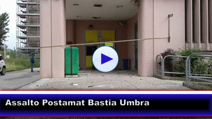 Esplosione nella notte, assaltato postamat a Bastia Umbra