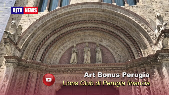 Art Bonus, atrio di Palazzo dei Priori, Lions Club di Perugia finanzia