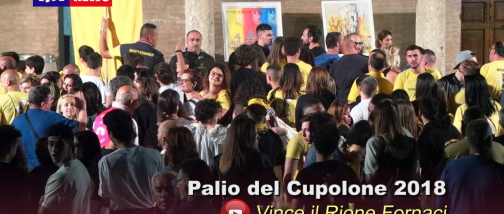Rione Fornaci vince Palio del Cupolone 2018 di Santa Maria degli Angeli