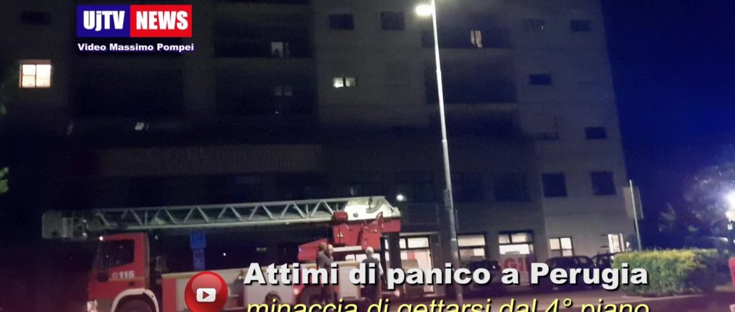 Si barrica al quarto piano e minaccia di gettarsi di sotto a Perugia
