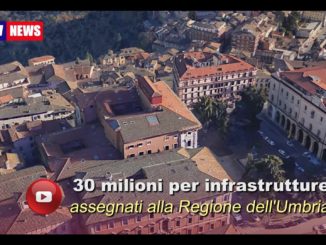 Regione Umbria risorse per circa 30 milioni di euro per interventi in infrastrutture
