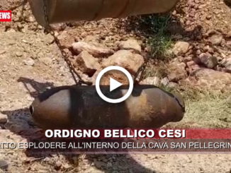 Fatto brillare ordigno bellico, tutto è andato a buon fine, residenti rientrati