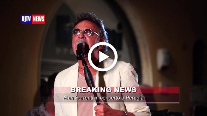Alan Sorenti in concerto in piazza della Repubblica a Perugia Vivo live
