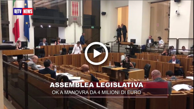 Regione, assestamento Bilancio 2018, ok a manovra da 4 milioni di euro