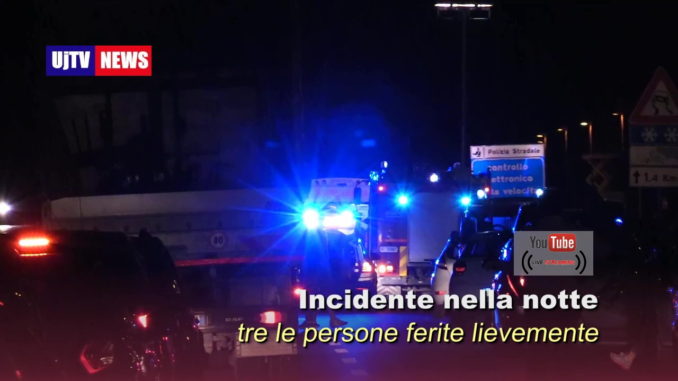 Incidente nella notte lungo la strada statale 75 Centrale Umbra, tre feriti