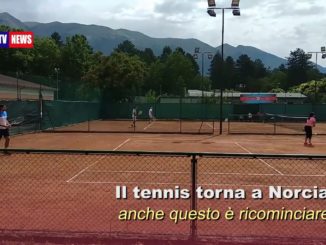 A Norcia torna il tennis, AMTI contribuisce al ripristino dei campi