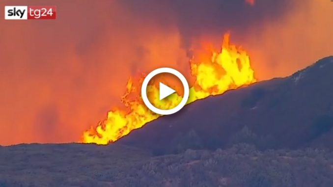 California in fiamme: bruciata un'area pari alla città di Los Angeles