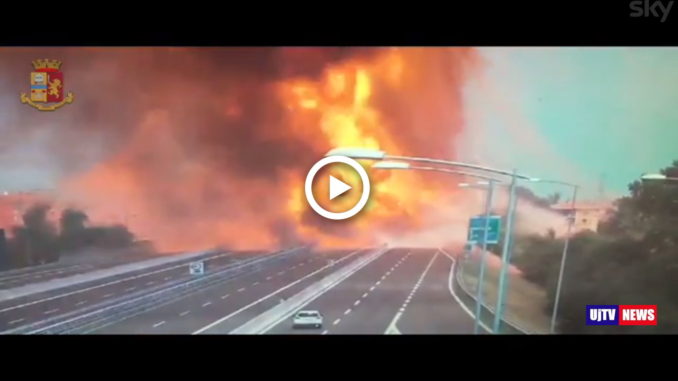 Incidente Bologna, il video dello schianto e dell'esplosione