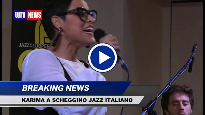 Karima a Jazz Italiano per le terre del sisma a Scheggino in Valnerina