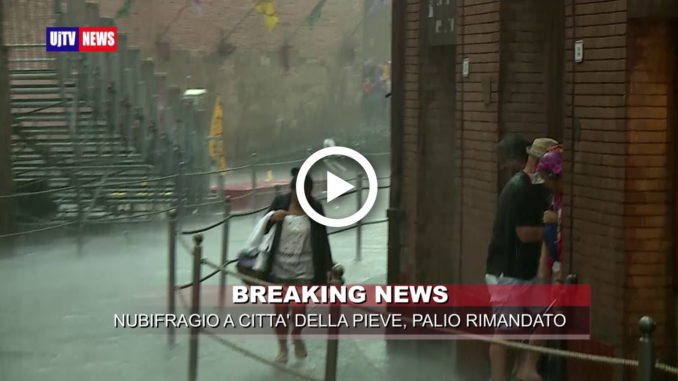 Maltempo a Città della Pieve, Palio dei Terzieri rinviato al 26 agosto