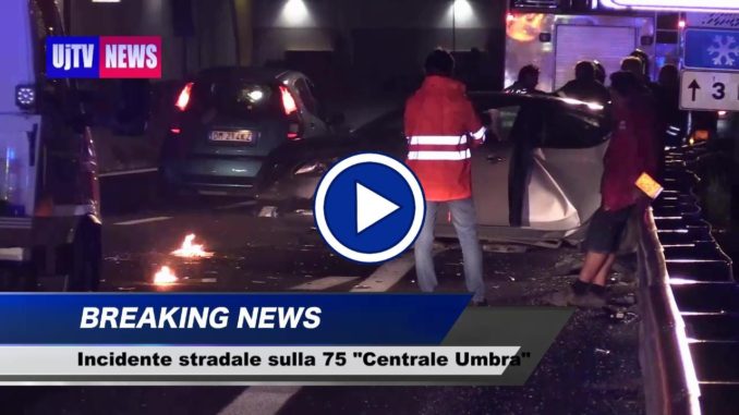 Incidente stradale a Ospedalicchio, il video dello scontro