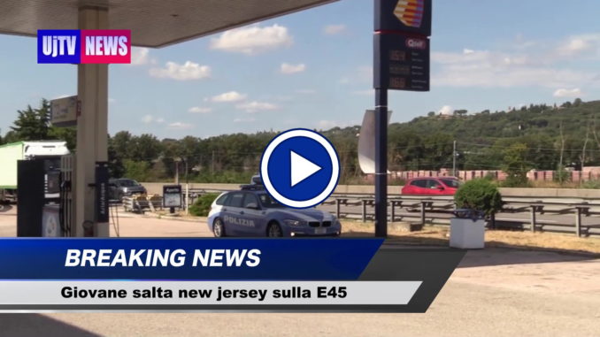 Polstrada cerca straniero che salta new jersey su E45 non sarebbe il solo, video controlli