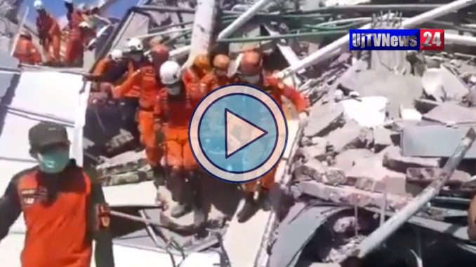 Terremoto e tsunami in Indonesia, video mentre si scava tra le macerie