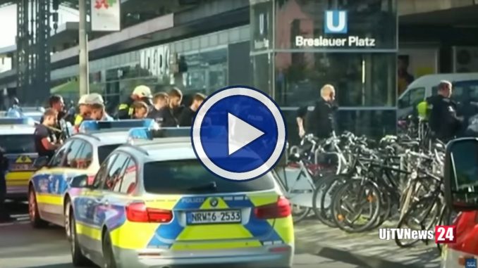 Colonia. Polizia ferma aggressore una donna, video, uomo in ospedale