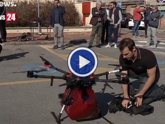 Prima consegna di sangue via drone il video a Pontedera