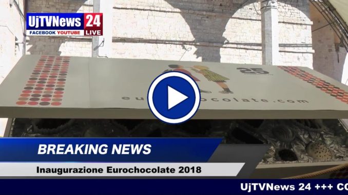 Eurochocolate 2018, inaugurata la 25esima edizione con delle deliziose max praline