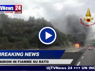 Camion in fiamme su RATO, incendio distrugge motrice, il video
