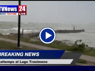 Maltempo in Umbria, tempesta al Lago Trasimeno