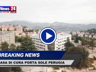 Casa di Cura Porta sole nuova clinica nella Nuova Monteluce a Perugia video in volo