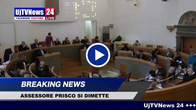 Emanuele Prisco lascia incarico di assessore, il video della dichiarazione