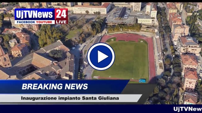 Impianto sportivo Santa Giuliana, inaugurazione venerdì 26 ottobre