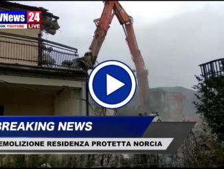 Residenza protetta Norcia viene demolita, il video