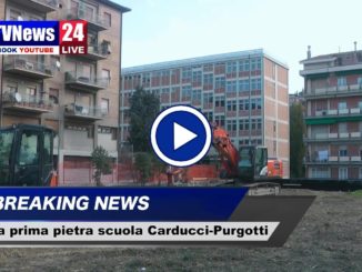 Scuola Carducci Purgotti Perugia, posata prima pietra, il video