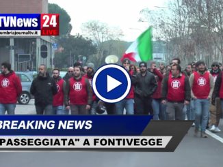 Casapound Perugia, video della passeggiata per Fontivegge, parla Antonio Ribecco