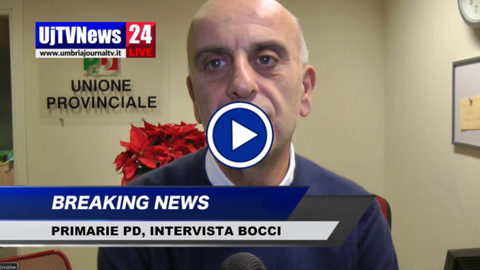 Primarie PD, vince Bocci, le sue prime parole, intervista video