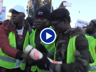 Roma, migranti in corteo contro il decreto di Matteo Salvini