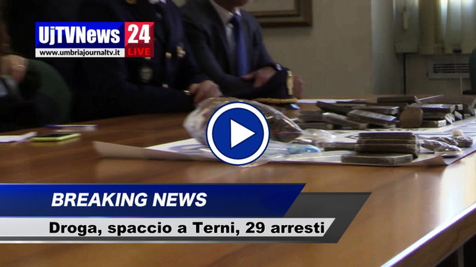 Spaccio di droga in luoghi pubblici a Terni, operazione Gotham, il video
