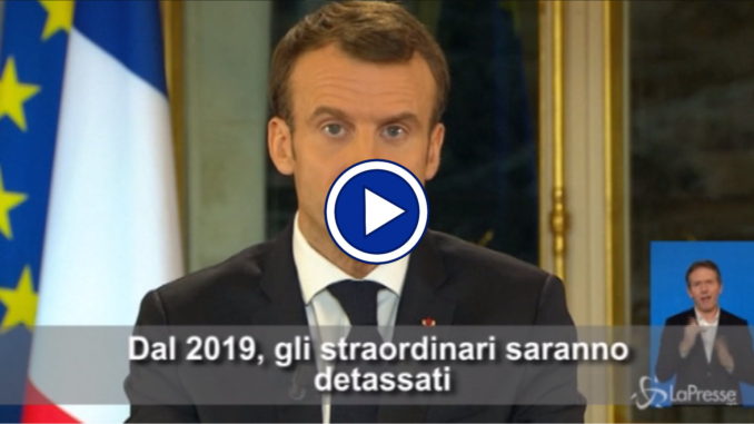 Francia, Macron annuncia: "Dal 2019 aumento dei salari minimi di 100 euro al mese"