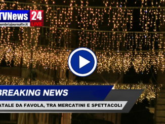 Perugia centro storico, il Natale da favola ha preso il via, video
