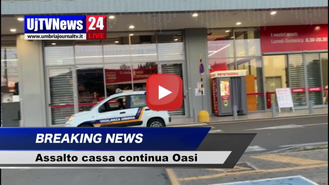 Colpo non riuscito alla cassa continua Oasi di Centova Perugia, il video