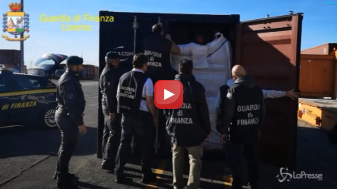 Oltre 600 kg di coca nascosti nel caffè: maxi sequestro al porto di Livorno