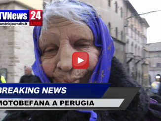 Motobefana, la vecchietta in moto è partita da Perugia direzione Ex Ospedaletto