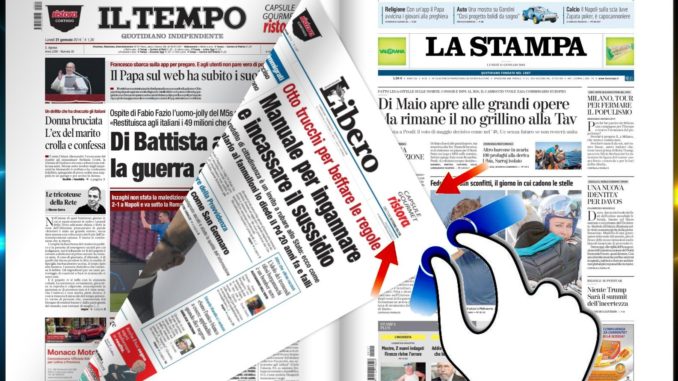 La rassegna stampa nazionale e umbra del 21 gennaio 2019
