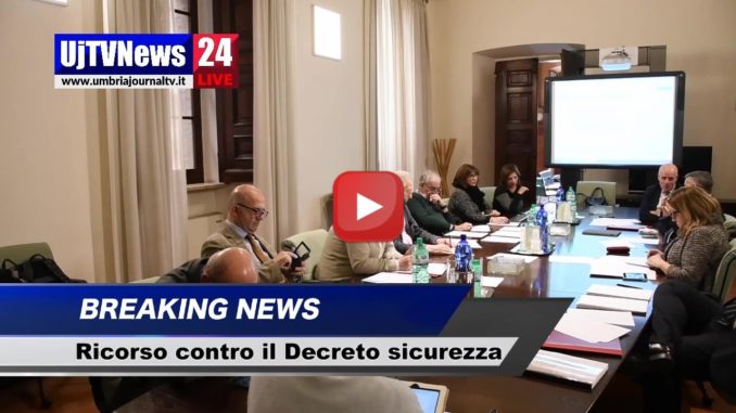 Decreto sicurezza, la Giunta Marini ricorre alla Corte Costituzionale