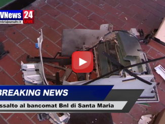 Assaltato bancomat della Bnl di Santa Maria, le immagini