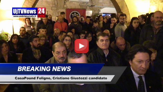 CasaPound, Cristiano Giustozzi candidato a sindaco di Foligno, video