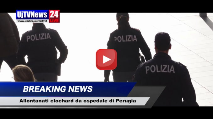 Allontanati i senza tetto dall'ospedale di Perugia, video