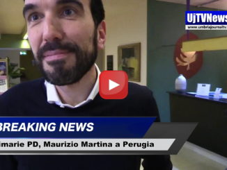 Maurizio Martina, candidato alla segreteria del Pd, a Perugia