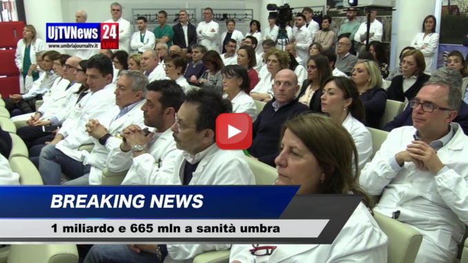 All’Umbria oltre 1 miliardo e 665 milioni euro riparto fondo sanitario
