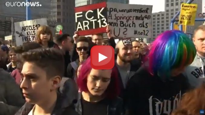 Direttiva sul Copyright, le proteste in difesa del web senza censure